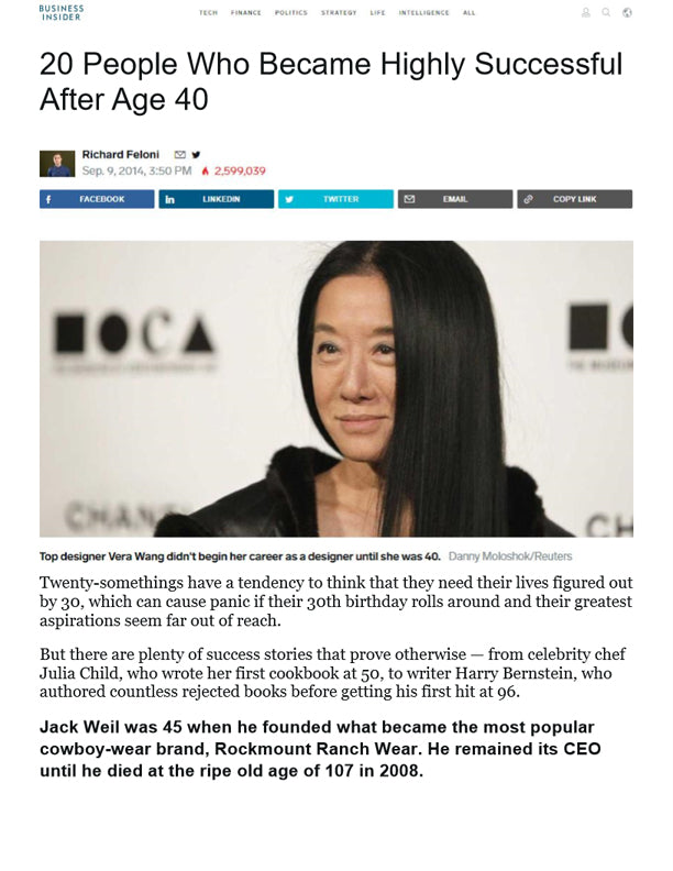 Business Insider - 20 People Who Became Highly Successful After Age 40