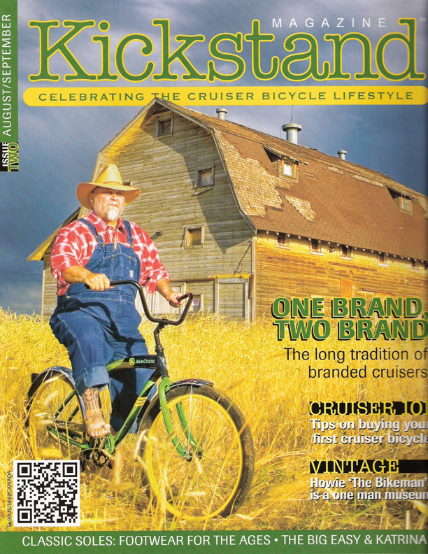 Kickstand Rockmount Plaid Shirt on the Cover of Kickstand Magazine