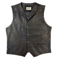 Men's Leather Vest Pebble Lamb - Rockmount