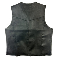 Men's Black Suede Cloth Vest - Rockmount