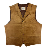 Men's Tan Suede Cloth Vest - Rockmount