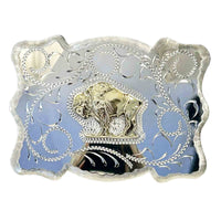 American Bison Western Belt Buckle