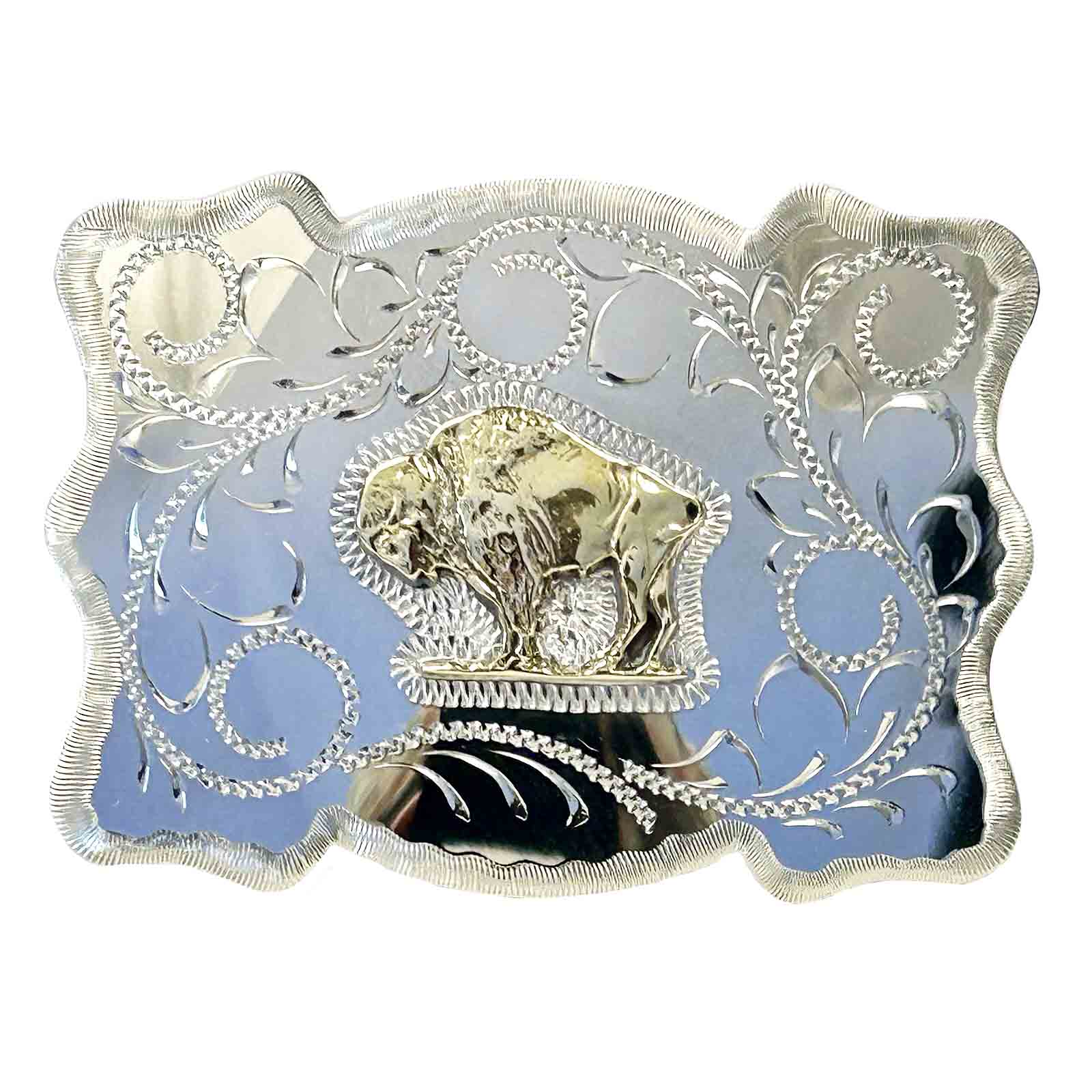 American Bison Western Belt Buckle