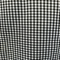 Women's Short Sleeve Black Gingham Check Western Shirt