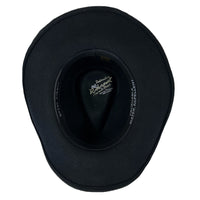 Crushable Black Felt Cowboy Hat