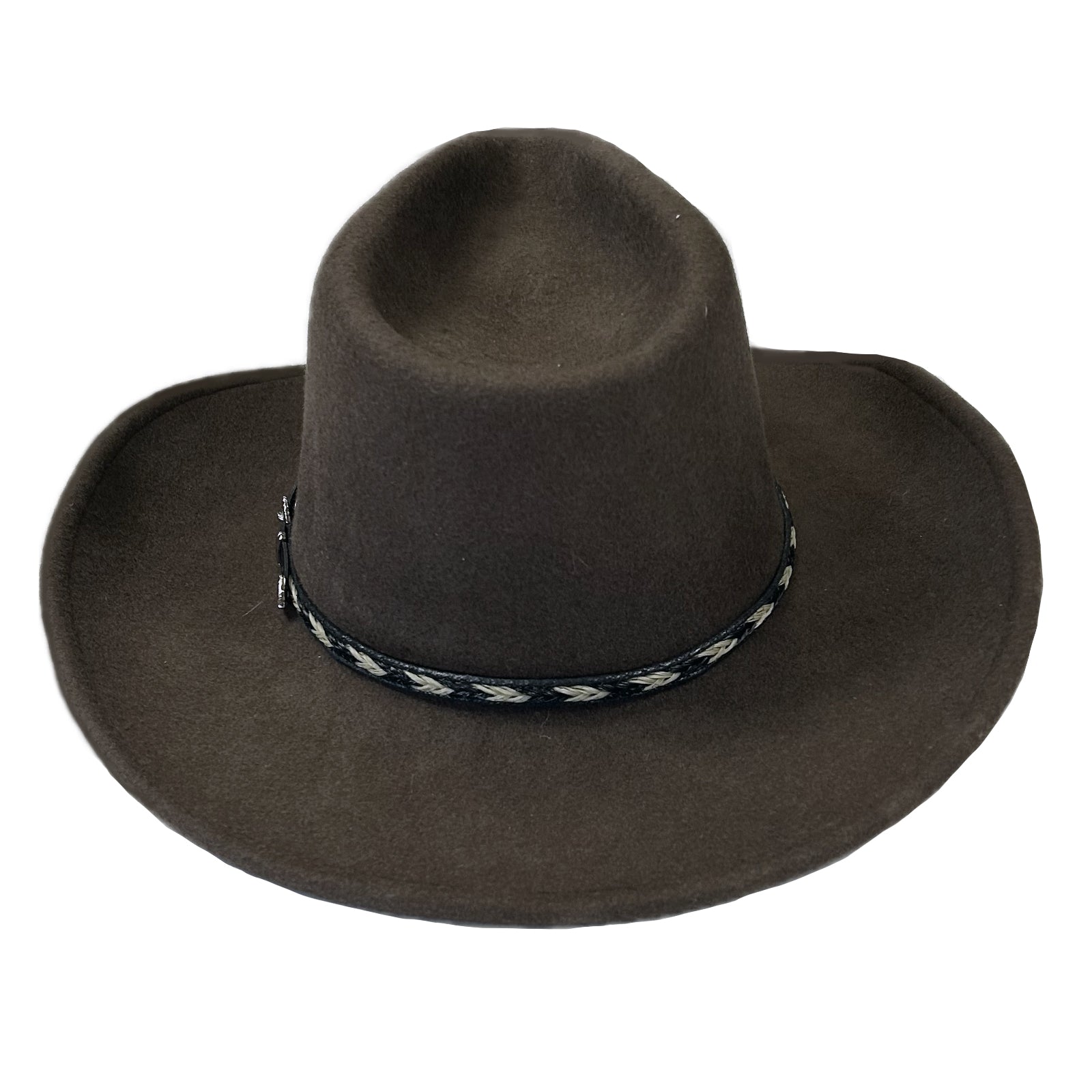 Crushable Brown Felt Western Hat