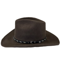Crushable Brown Felt Western Hat