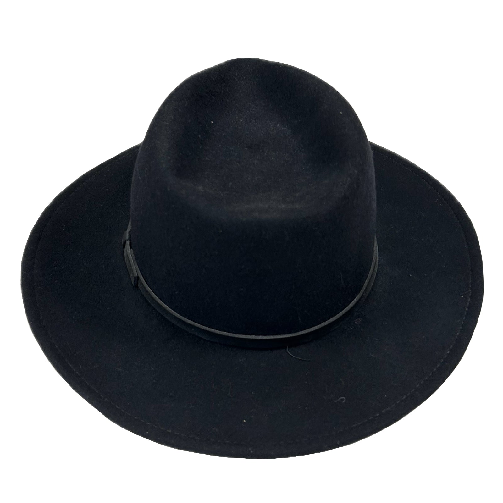 Crushable Black Felt Magic Pinch Western Hat