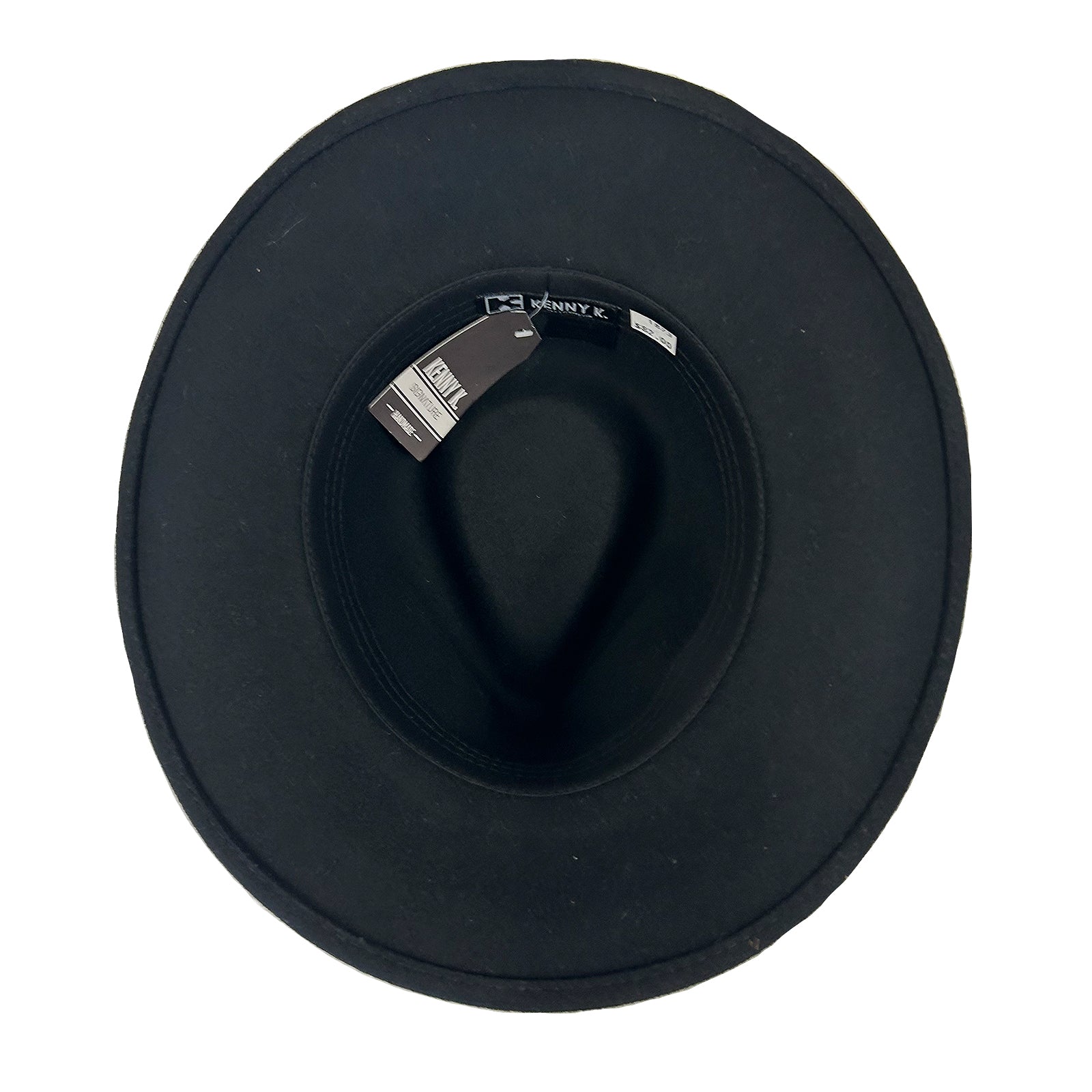 Black Wool Felt Western Hat with Faux Leather Band