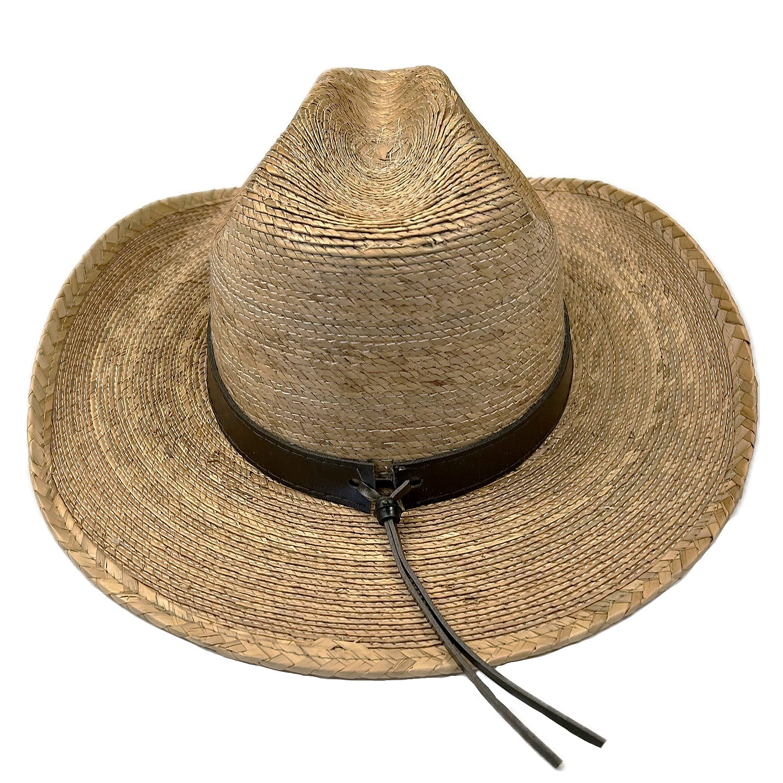 Palm Leaf Straw 2-Tone Pinch Western Hat