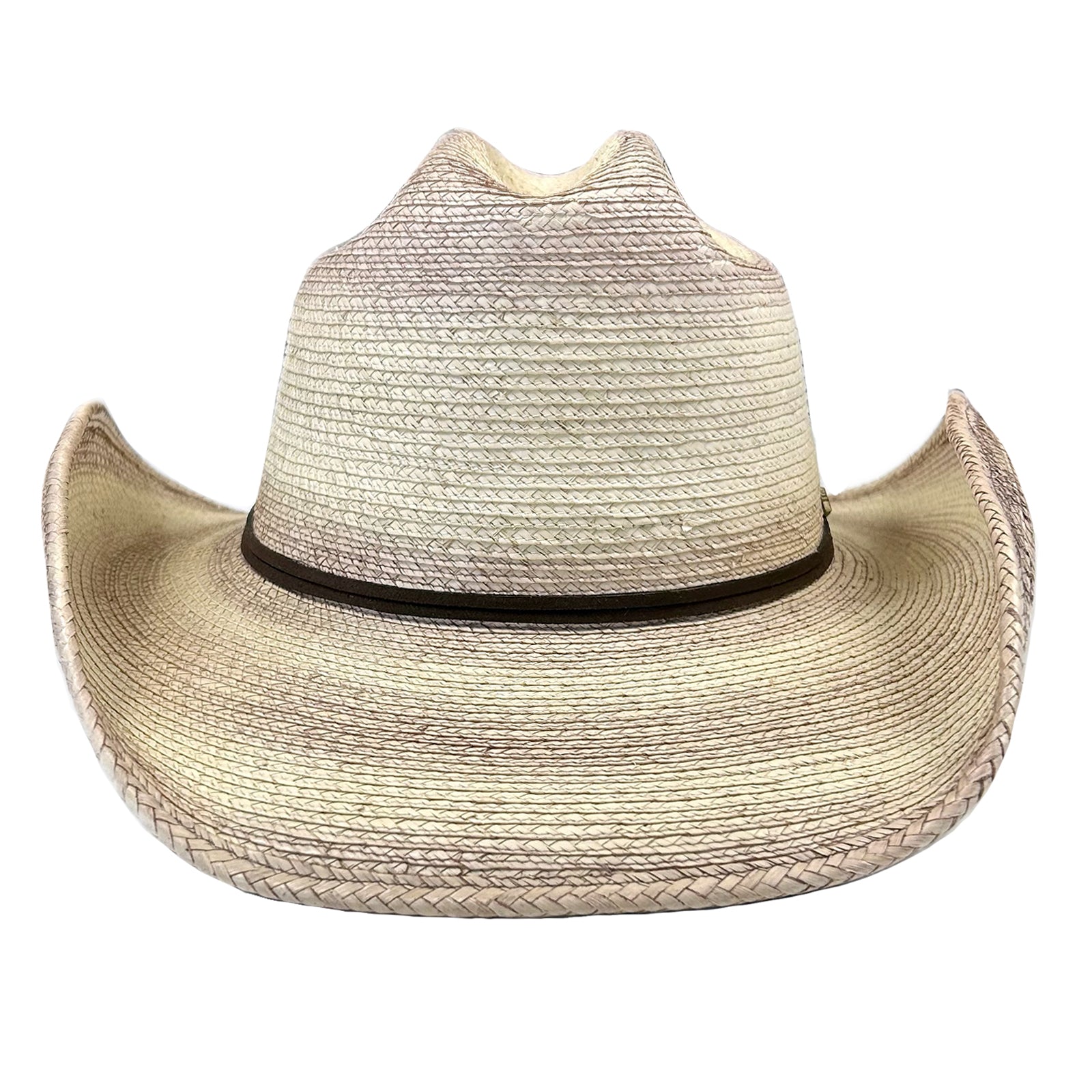 Palm Straw Cowboy Hat with Cattleman Brands
