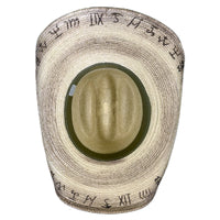 Palm Straw Cowboy Hat with Cattleman Brands