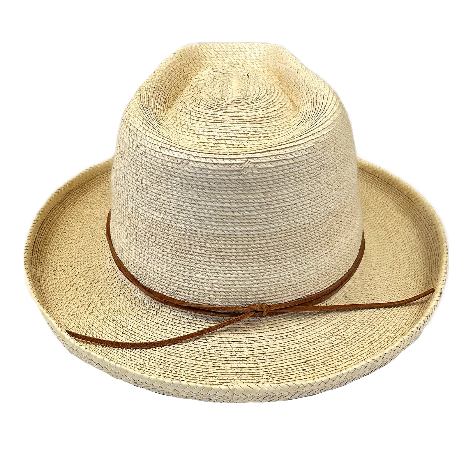 Fine Palm Leaf Straw Western Hat