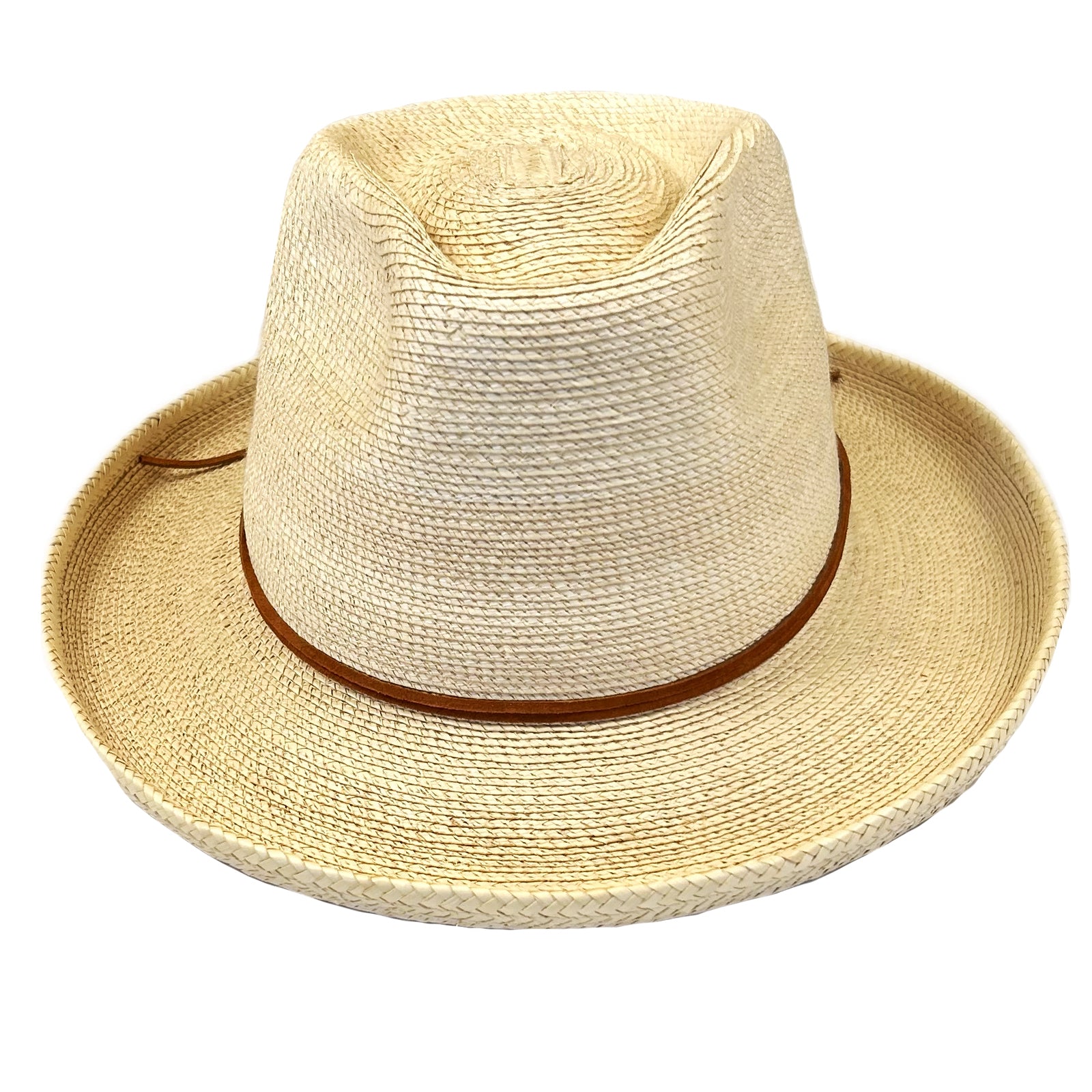 Fine Palm Leaf Straw Western Hat