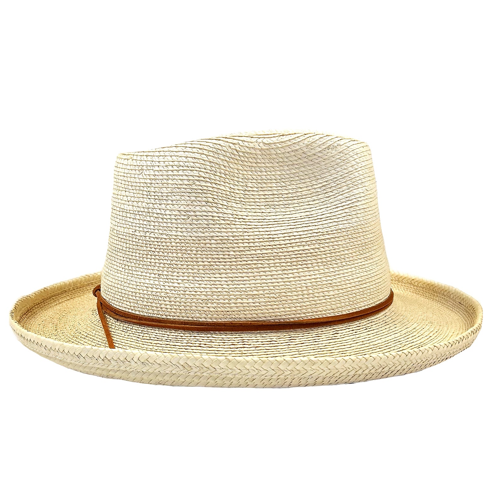 Fine Palm Leaf Straw Western Hat