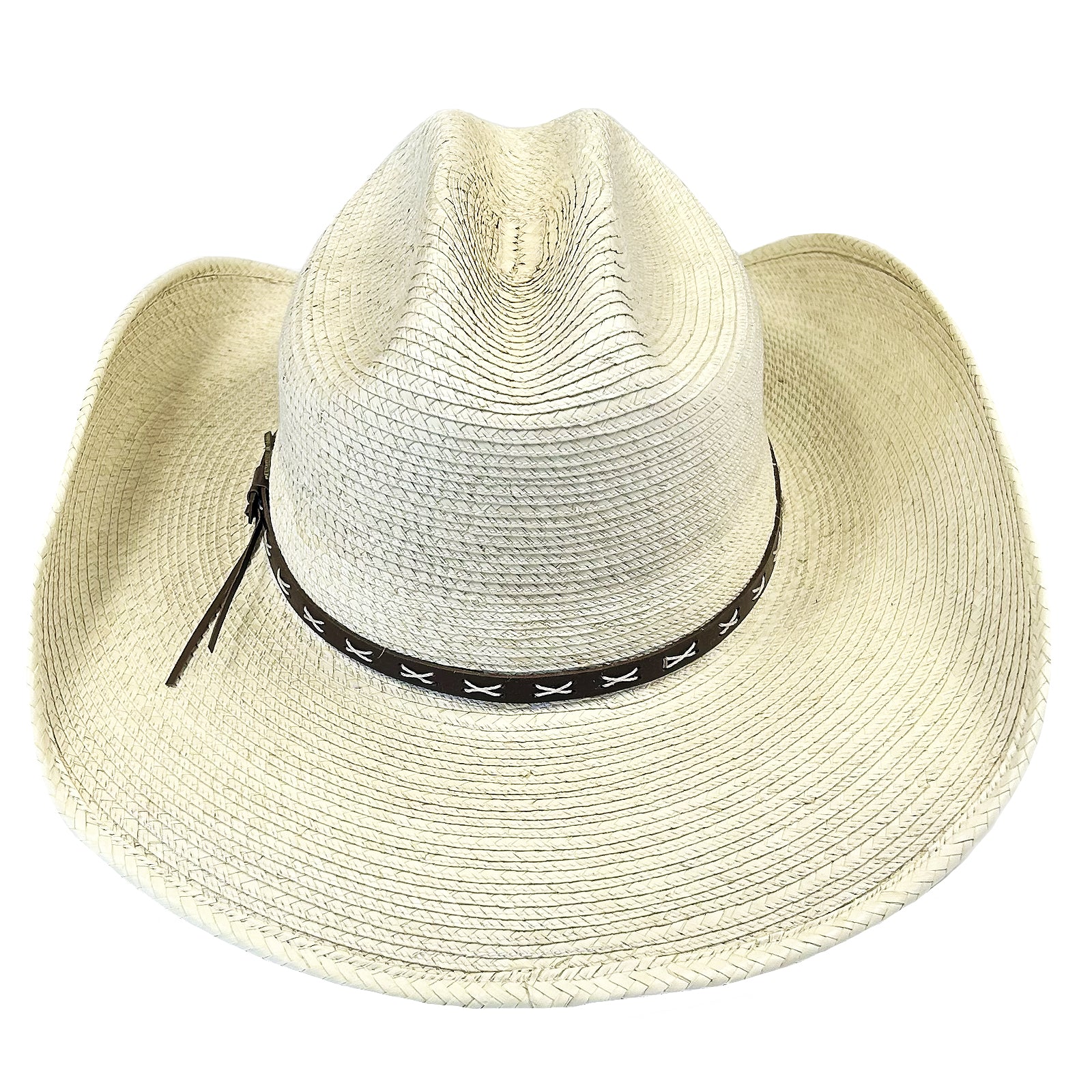 Straw Palm X Band Rolled Cowboy Hat