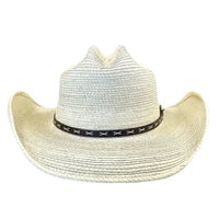 Straw Palm X Band Rolled Cowboy Hat