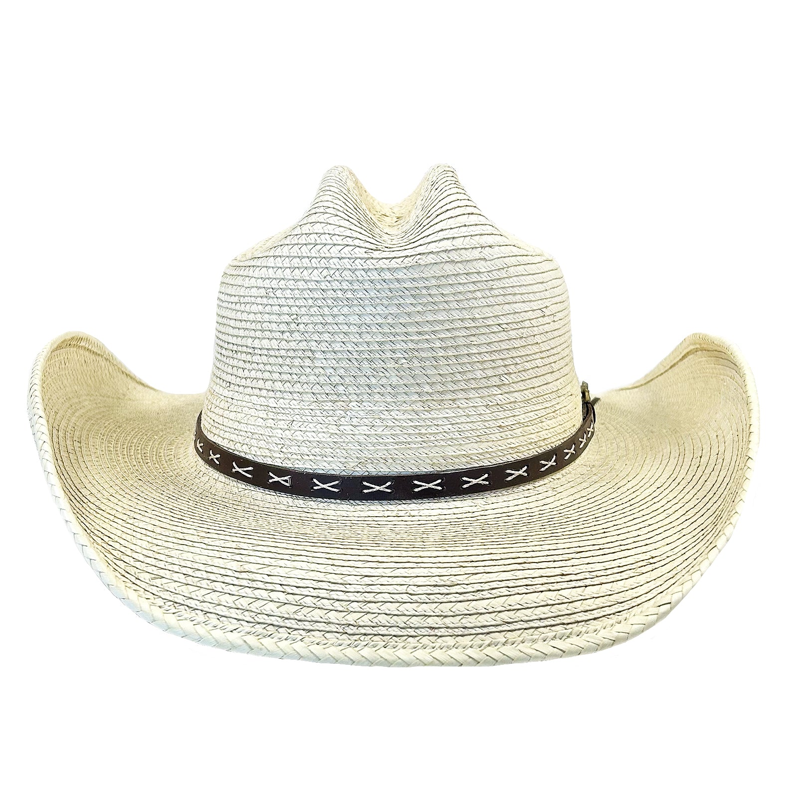 Straw Palm X Band Rolled Cowboy Hat
