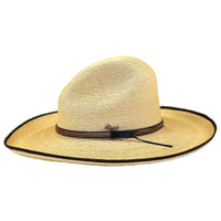 Fine Palm Straw Golden Gus Western Hat
