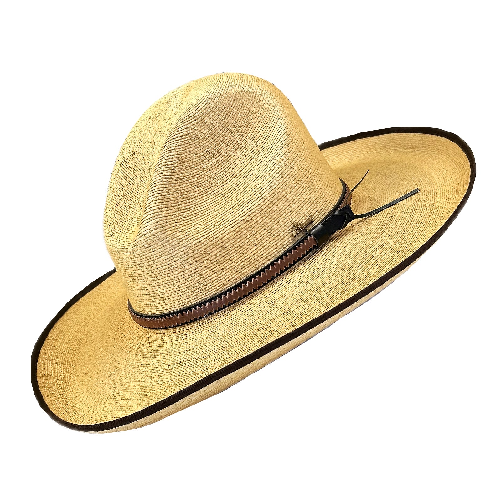 Fine Palm Straw Golden Gus Western Hat