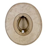 Suede Canyon Western Hat in Beige