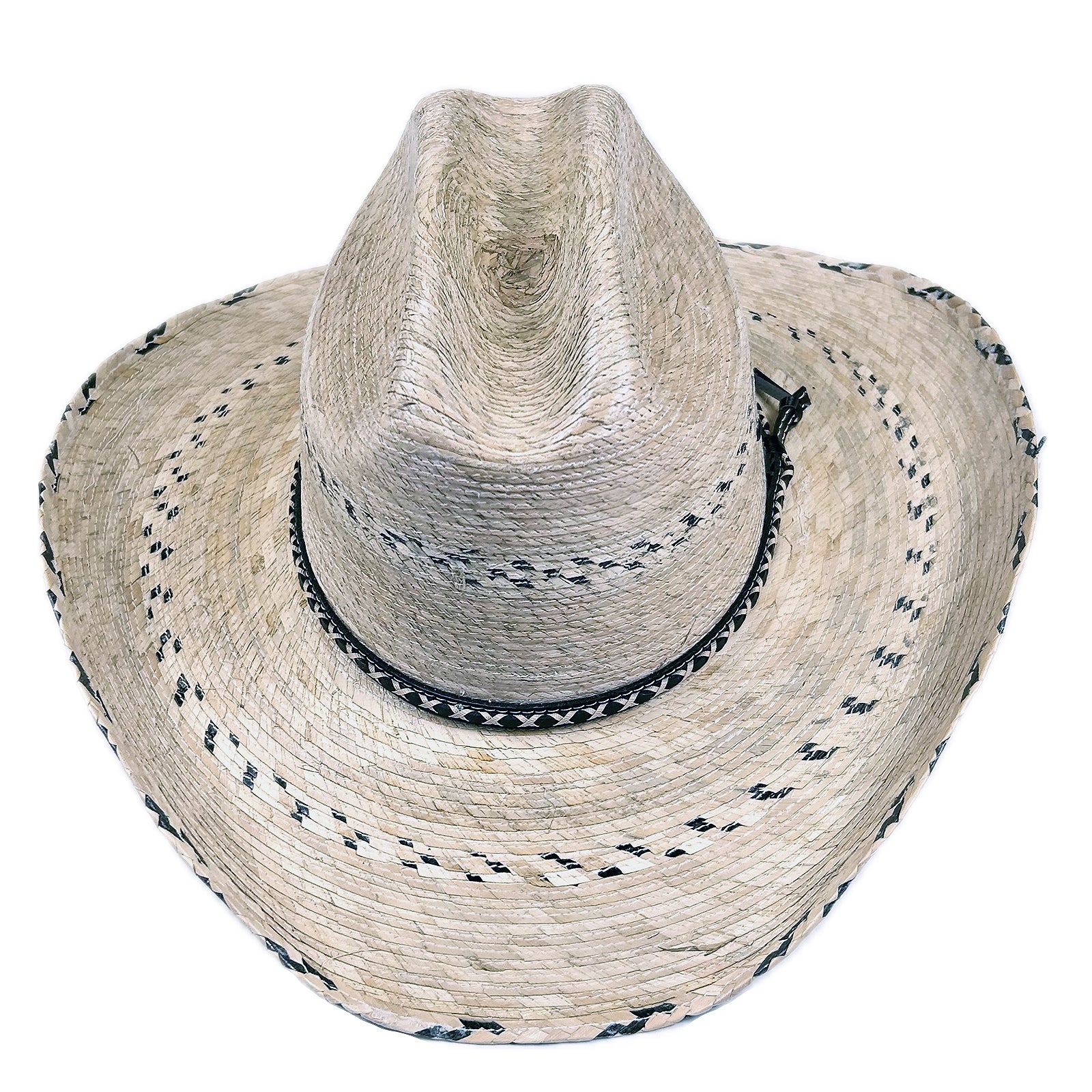Premium Palm Straw Cattleman Cowboy Hat with Chin Cord