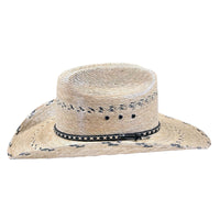 Premium Palm Straw Cattleman Cowboy Hat with Chin Cord