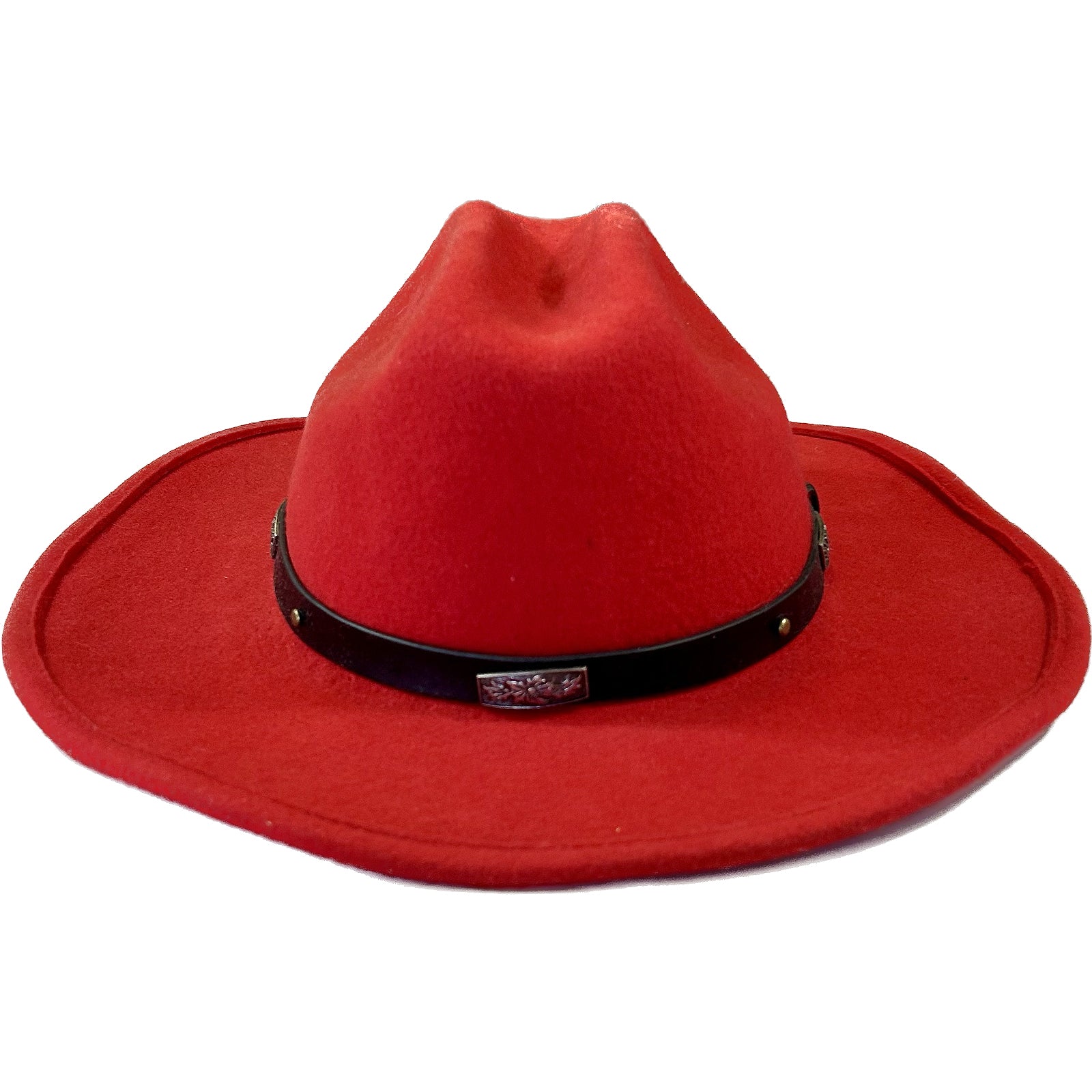 Kid's Red Soft 100% Wool Felt Western Hat