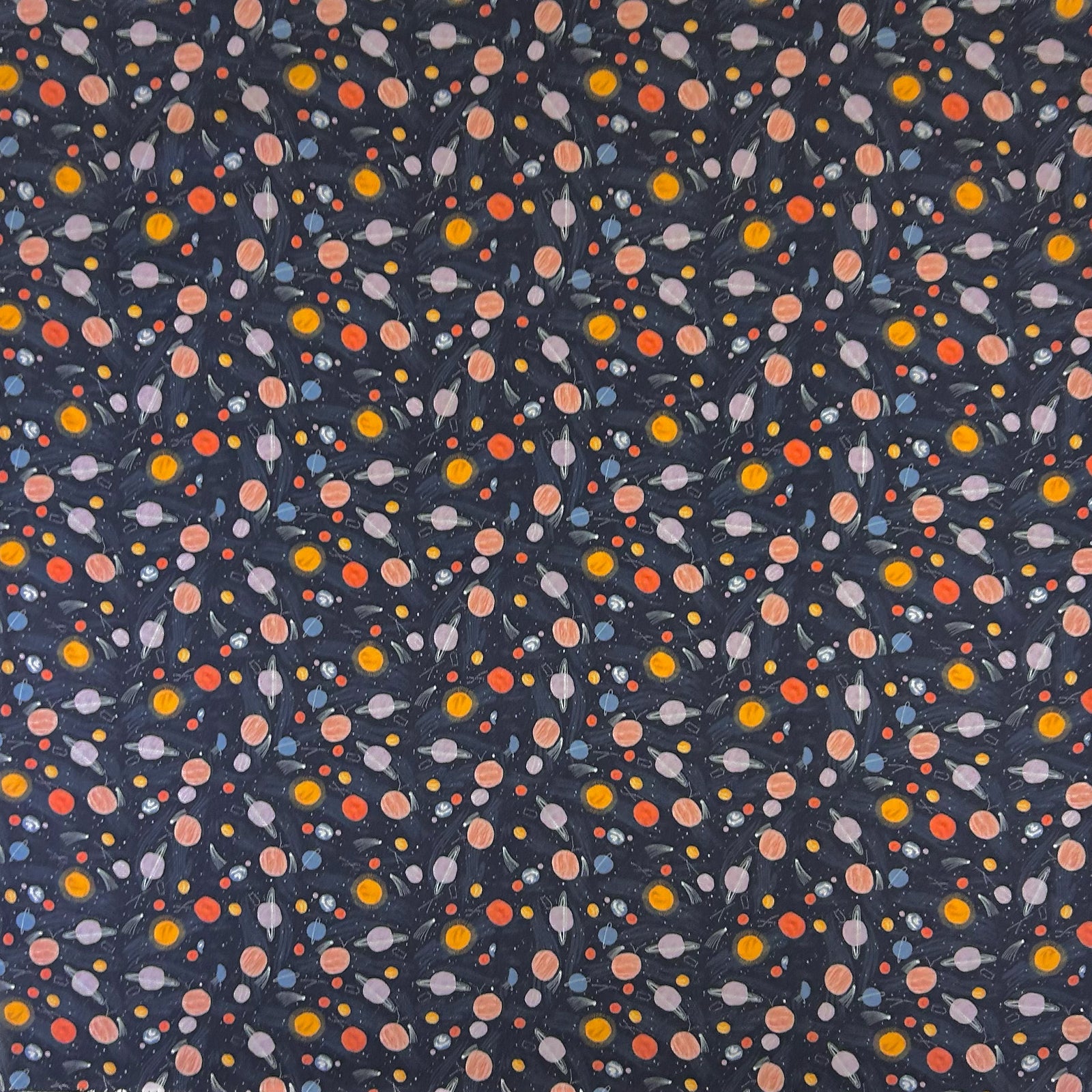 Out of This World Solar System Print Western Cotton Bandana