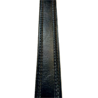Single Stitch Saddle Genuine Black Leather Western Belt