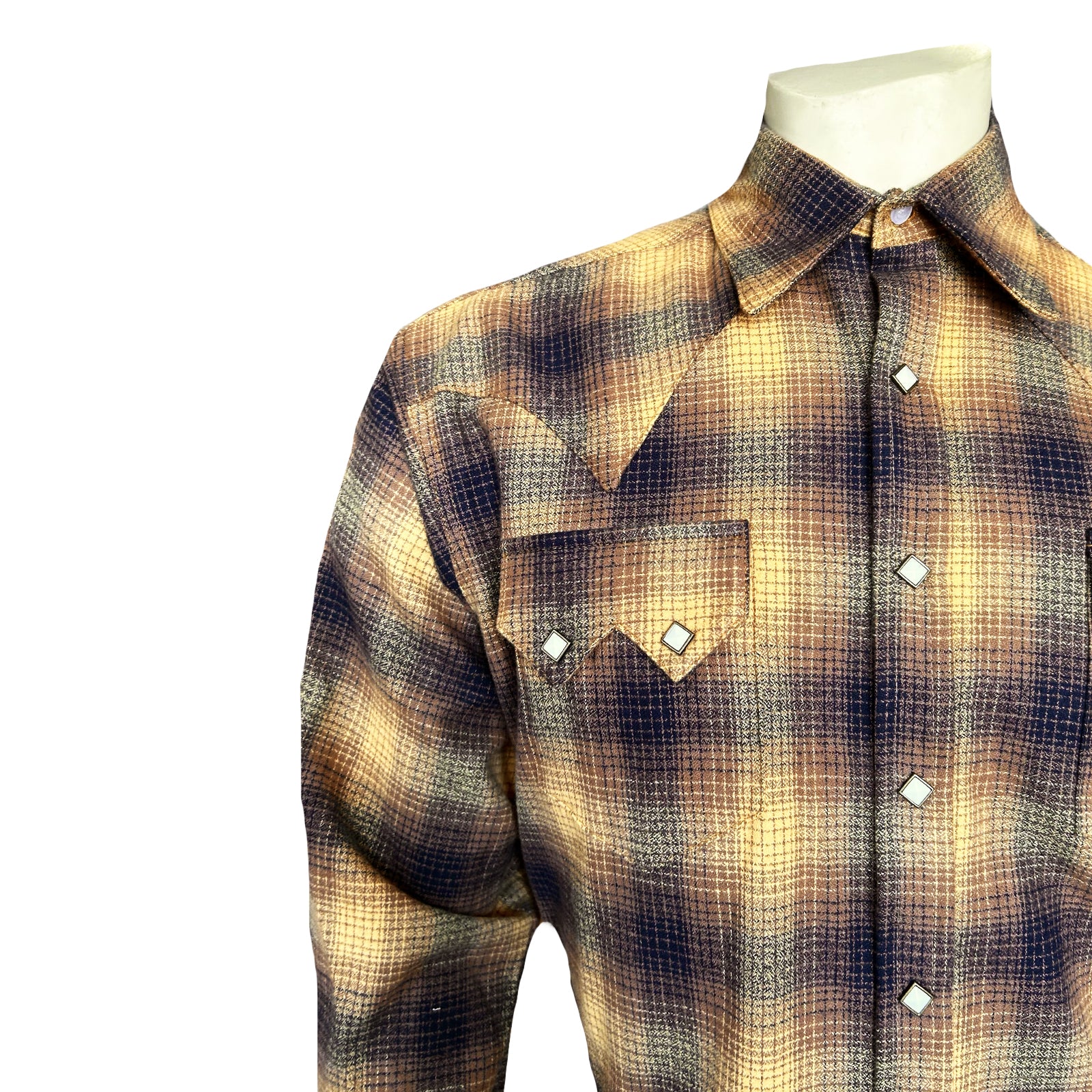 Men's Toast Plush Flannel Plaid Western Shirt