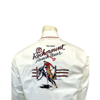 Men’s Rockmount Vintage Ivory Bronc Embroidered Western Shirt