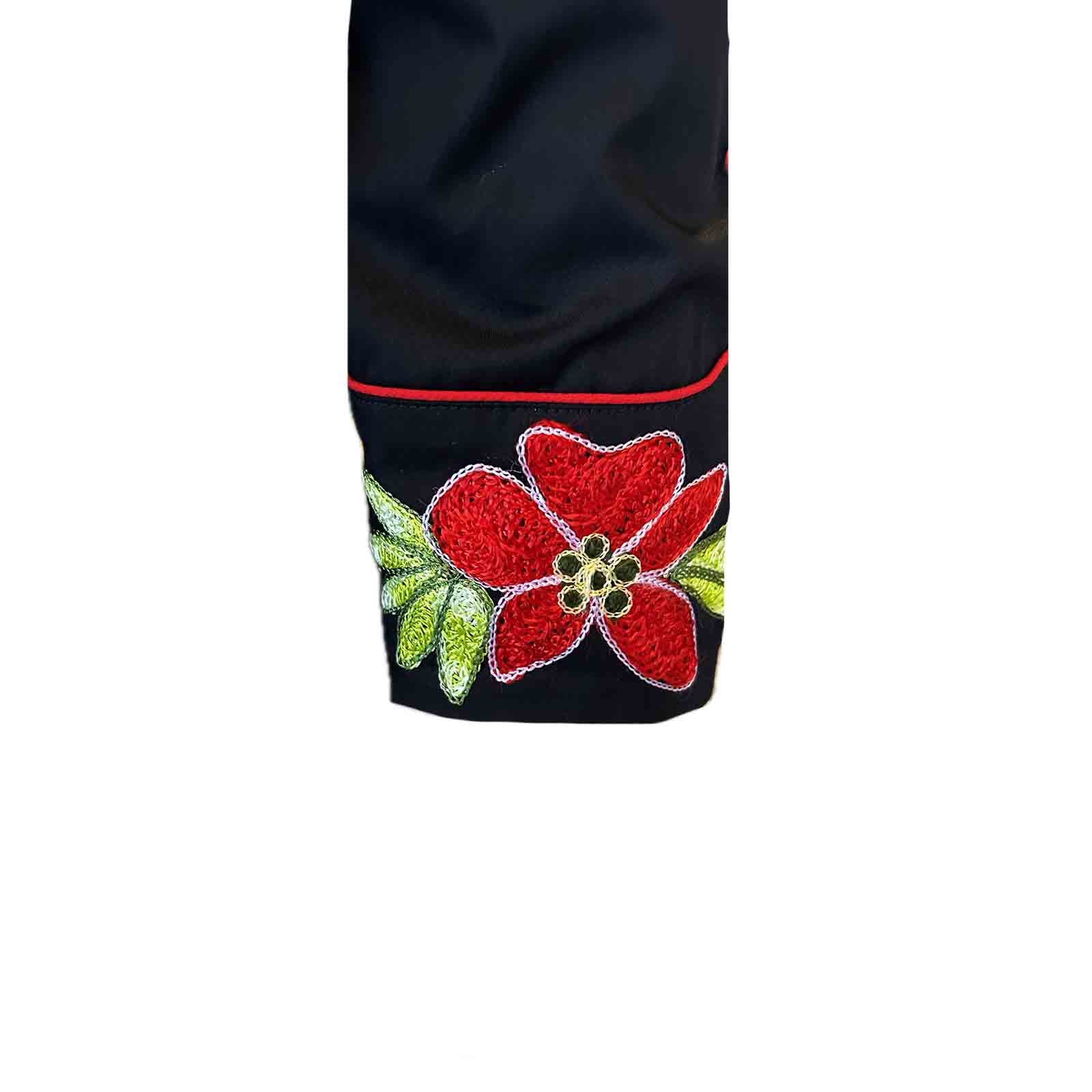 Men's Hawaiian Hibiscus Cotton Gabardine Western Shirt