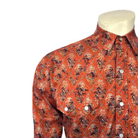 Men’s Riders Rust Print Western Shirt