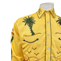 Men's Porter Wagoner Gold Embroidered Western Shirt