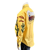 Men's Porter Wagoner Gold Embroidered Western Shirt