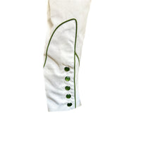 Men’s Longhorn & Floral Embroidered Western Shirt in Ivory