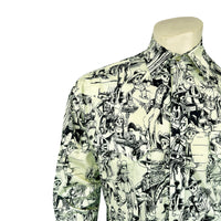 Men's Deadwood Saloon Print Western Shirt