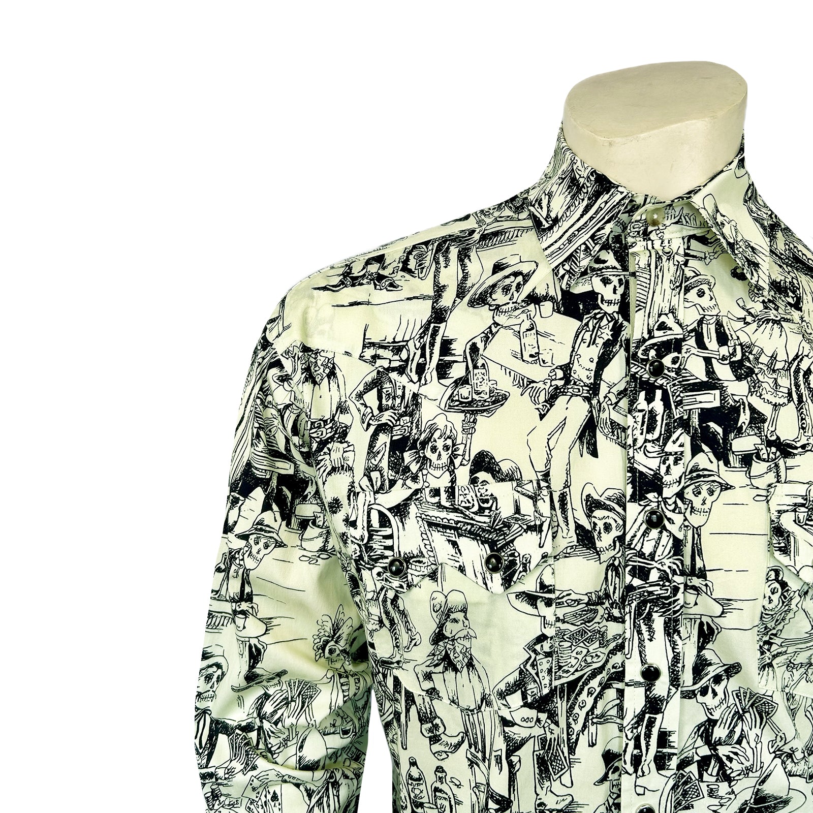 Men's Deadwood Saloon Print Western Shirt