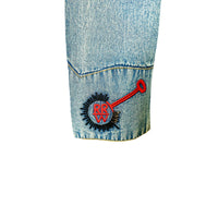 Women’s Rockmount Bronc Vintage Embroidery Western Shirt in Denim