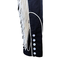 Women's Vintage Black Fringe Embroidered Western Shirt