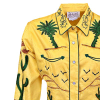 Women's Porter Wagoner Gold Embroidered Western Shirt