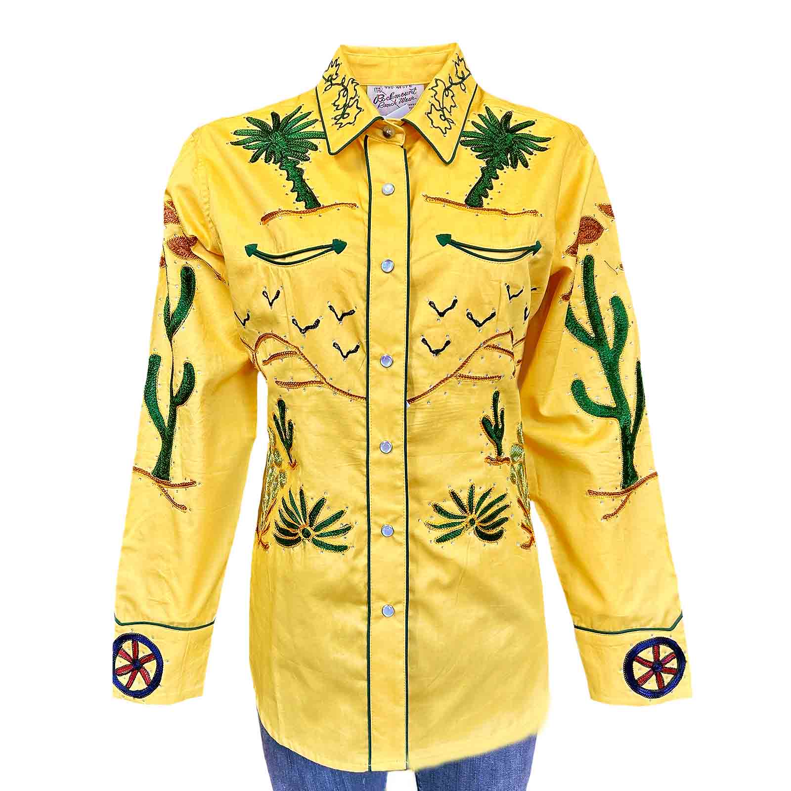 Women's Porter Wagoner Gold Embroidered Western Shirt
