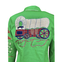 Women's Green Porter Wagoner Embroidered Western Shirt