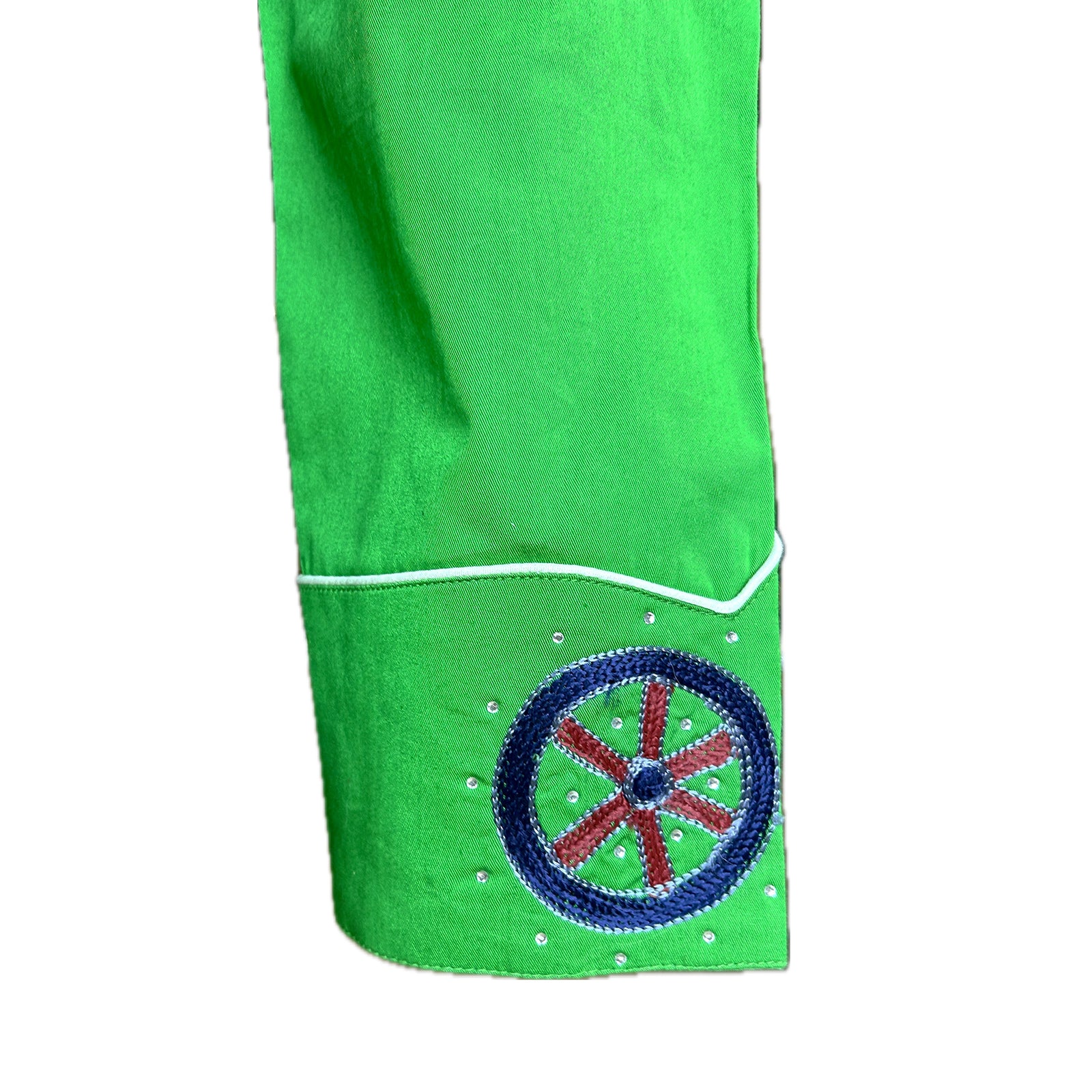 Women's Green Porter Wagoner Embroidered Western Shirt