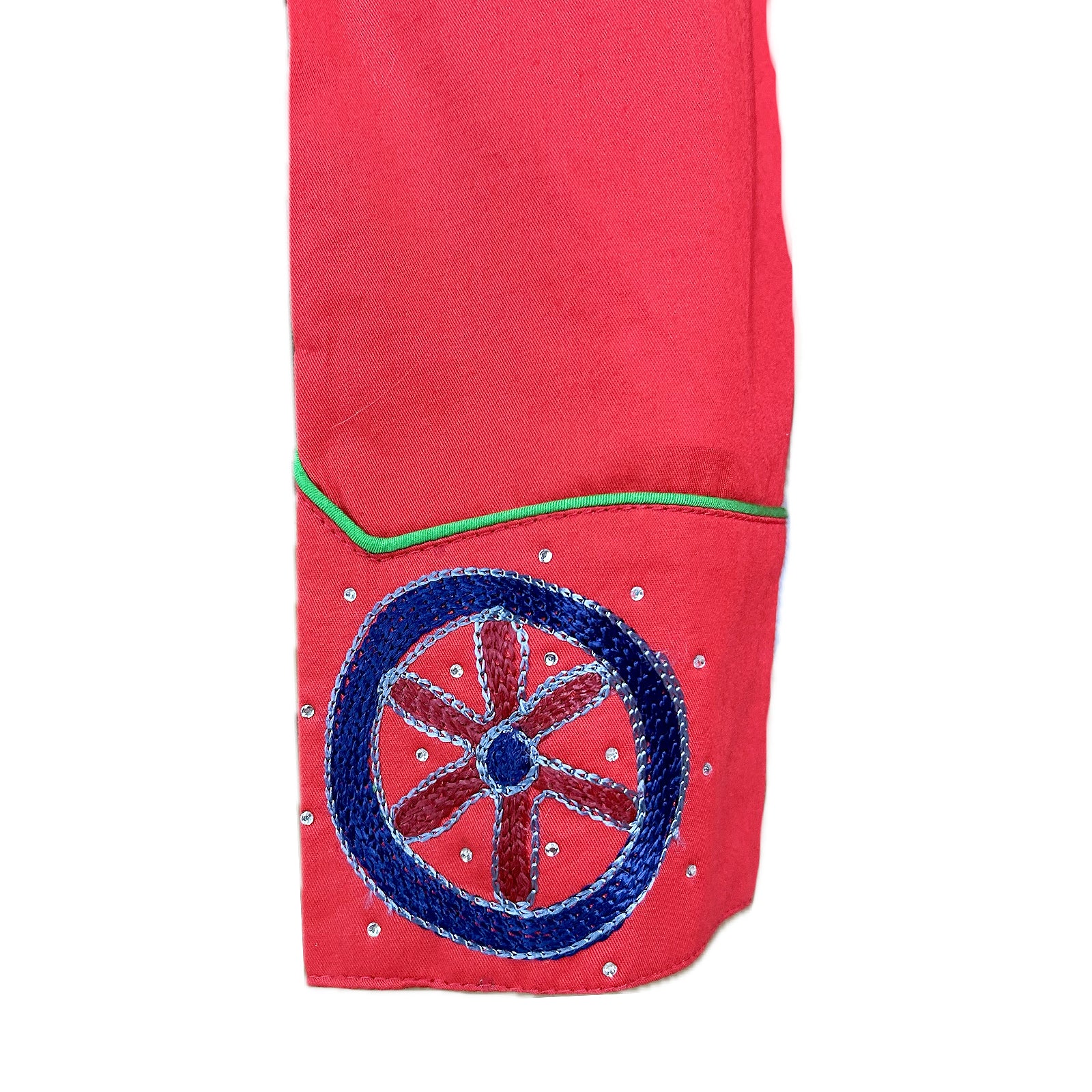 Women's Red Porter Wagoner Embroidered Western Shirt