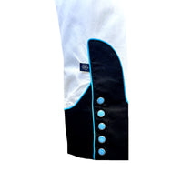 Women's Vintage Black Cactus & Stars Chain Stitch Embroidered Western Shirt