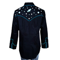 Women's Black Out of This World Embroidered Western Shirt