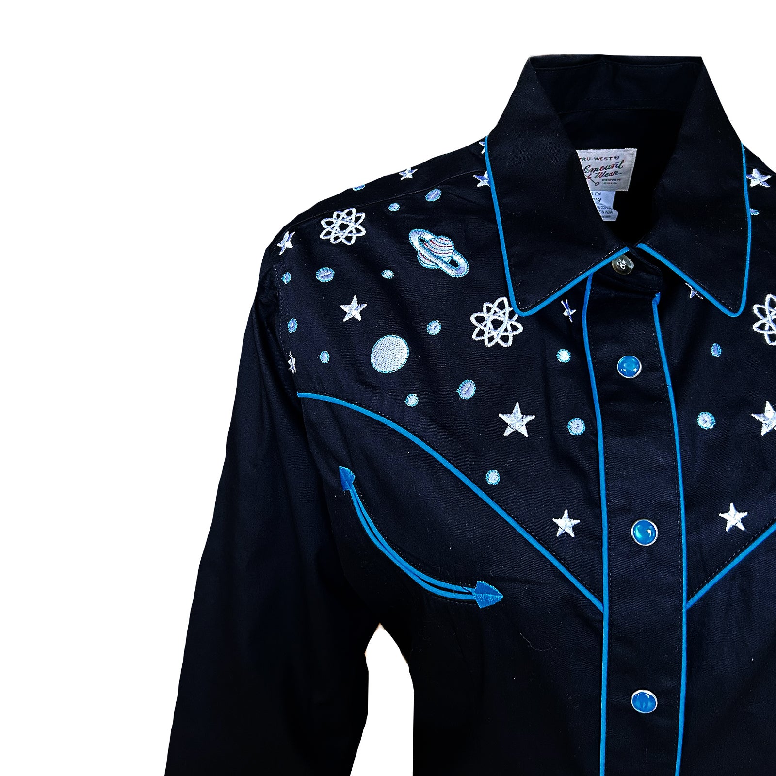 Women's Black Out of This World Embroidered Western Shirt