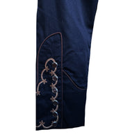 Women's Vintage Cactus & Cowgirl Boots Embroidered Western Shirt in Black